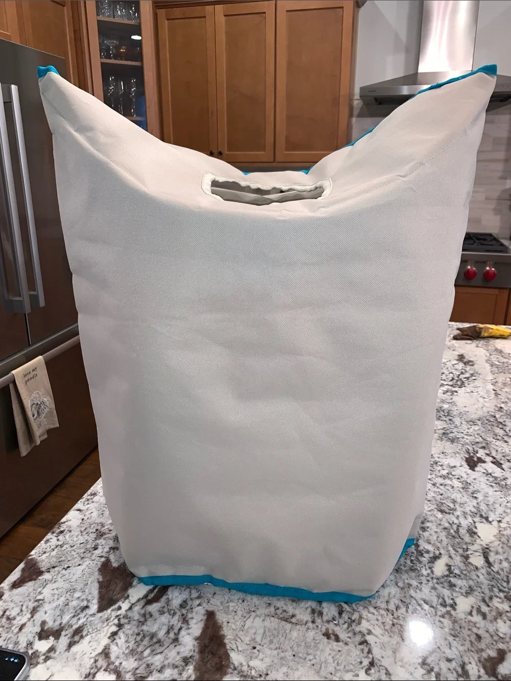 Kids Octopus Canvas Storage Bag - Blue Accent